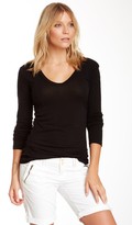 Thumbnail for your product : James Perse Pleated V-Neck Top
