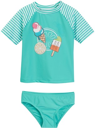Floatimini Popsicle Rash Guard Set (Toddler & Little Girls)