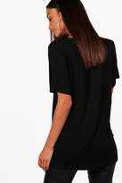 Thumbnail for your product : boohoo Tall Mesh Insert Tee