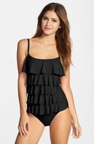 Thumbnail for your product : MICHAEL Michael Kors Cascading Front Ruffled Maillot