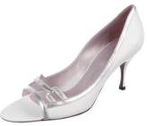 Thumbnail for your product : Jean-Michel Cazabat Leather Peep-Toe Pumps