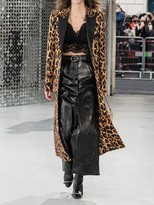 Thumbnail for your product : Paco Rabanne Printed Compact Wool Long Coat