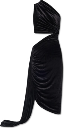 Rick Owens Lilies ‘Ophelia Mini’ Velour Dress - Black