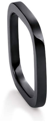 ginette_ny TV Black Ceramic Ring, Size 7