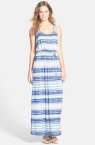 Thumbnail for your product : Ivanka Trump Lace Back Print Maxi Dress