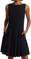 Thumbnail for your product : Oscar de la Renta Sleeveless Boatneck Fit-&-Flare Dress