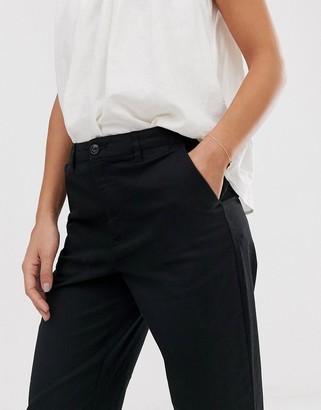 ASOS DESIGN chino trousers in black
