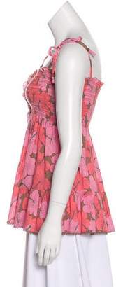 Juicy Couture Floral Print Sleeveless Top