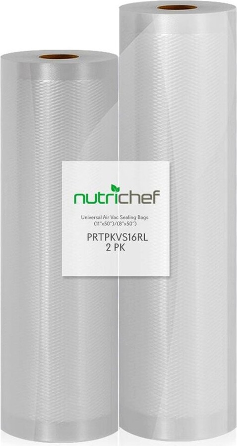 Nutrichef Vacuum Sealer Bags (2 Rolls)