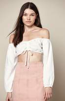 Thumbnail for your product : La Hearts Long Sleeve Cinched Off-The-Shoulder Top