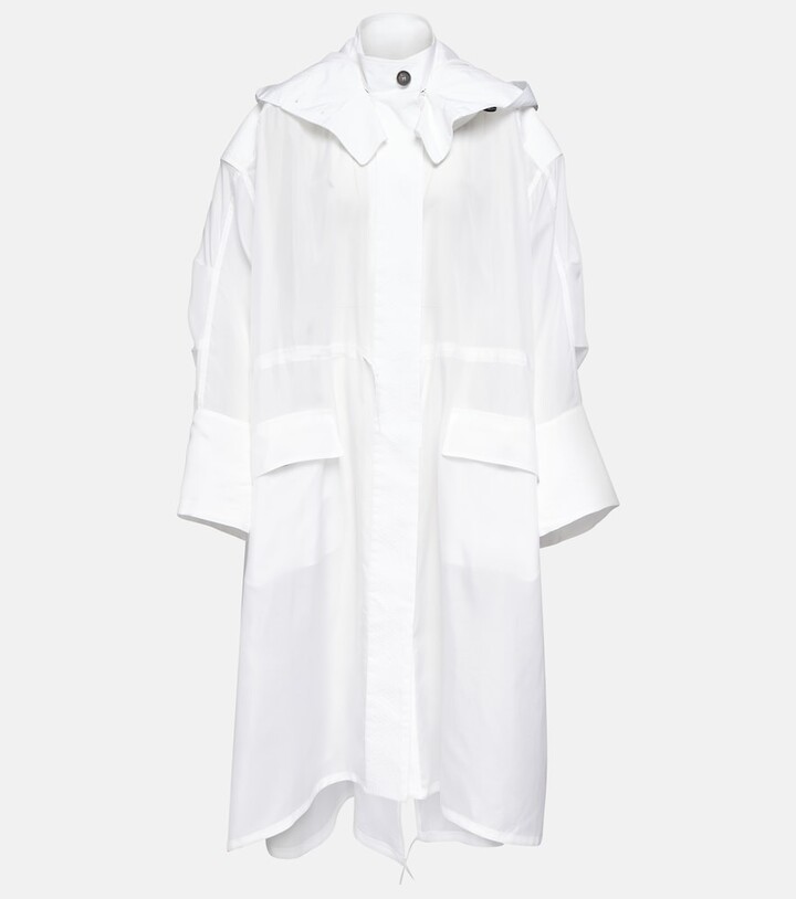 Ferragamo Silk-blend trench coat - ShopStyle