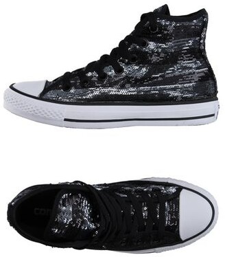 sequin converse black
