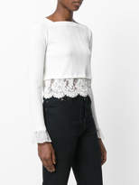 Thumbnail for your product : 3.1 Phillip Lim lace embroidered crop top