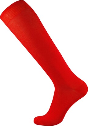 Mysocks Knee High Socks for Men - Fine Mercerised Cotton Seamless Toe  Unisex Long Socks - Casual Plain High Knee Length Socks - ShopStyle