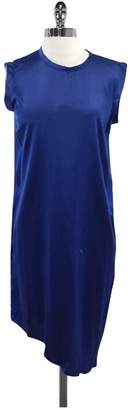 Kimberly Ovitz Blue Silk Sleeveless Dress
