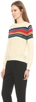 Thumbnail for your product : Band Of Outsiders Contrast Stripe Raglan Sweater