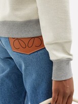 Thumbnail for your product : Loewe Anagram-embroidered Cotton Hooded Sweatshirt - Grey