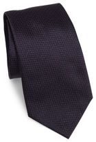 Thumbnail for your product : Armani Collezioni Textured Chevron Silk Tie