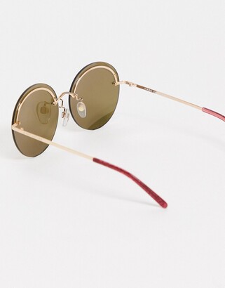 Marc Jacobs 406/G/S oversized round lens sunglasses