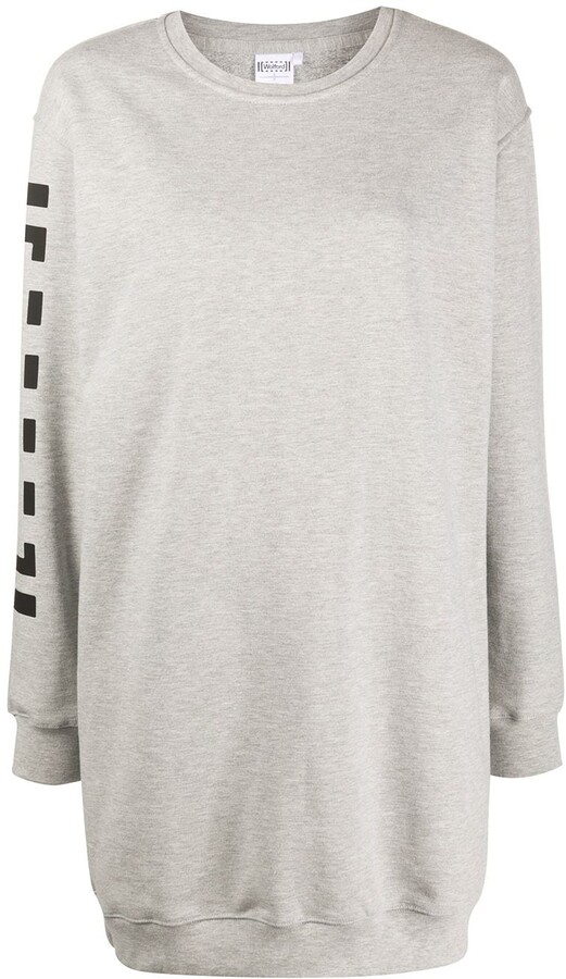 oversized crew neck sweatshirt dress