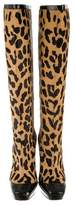 Thumbnail for your product : Roger Vivier Ponyhair Knee-High Boots