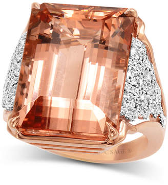 Frederic Sage 18K Pink Gold One and Only Morganite Ring, Size 7