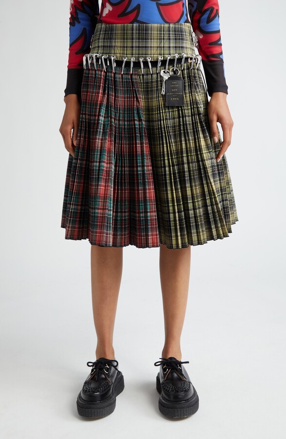 スカート Chopova Lowena Green Wood Tartan Skirt Green Wood Tartan Skirt – Chopova Lowena