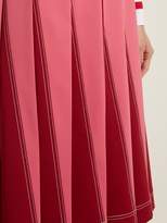 Thumbnail for your product : Valentino A Line Pleated Jersey Skirt - Womens - Pink
