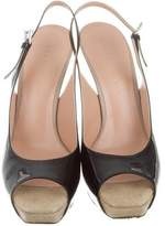 Thumbnail for your product : Barbara Bui Patent Leather Peep-Toe Pumps