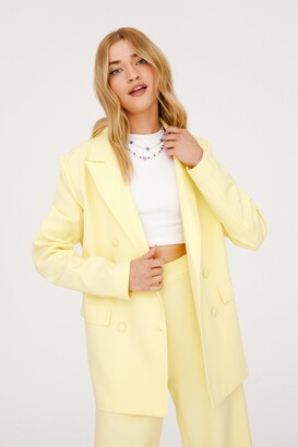 Nasty Gal Womens Suits You Double Breasted Relaxed Blazer