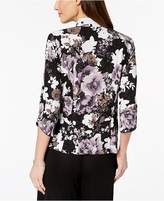 Thumbnail for your product : Alex Evenings Metallic Floral-Print Jacket & Shell, Regular & Petite Sizes