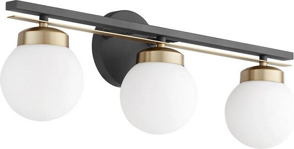 Quorum International Nimbus Vanity Light in Brass Size: 3 light