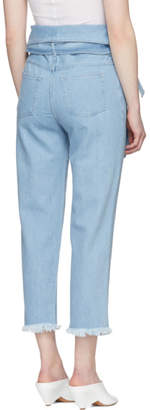 Marques Almeida Blue Crossover Jeans