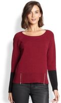 Thumbnail for your product : Eileen Fisher Colorblock-Detail Sweater