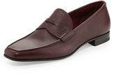 Thumbnail for your product : Prada Saffiano Penny Loafer, Burgundy