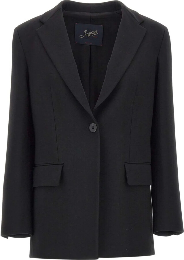 Seafarer Single-Button Notched-Lapel Coat