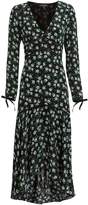 Thumbnail for your product : Intermix Athena Silk Floral Tie Sleeve Dress