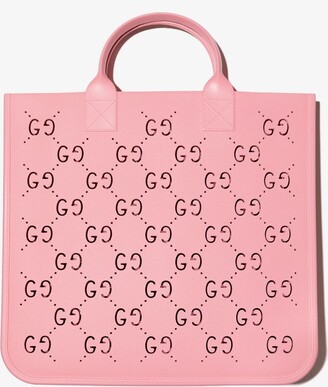 Gucci Kids Girls Rubber GG Tote Bag in One Size Pink