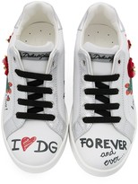 Thumbnail for your product : Dolce & Gabbana Children Graffiti Print Sneakers
