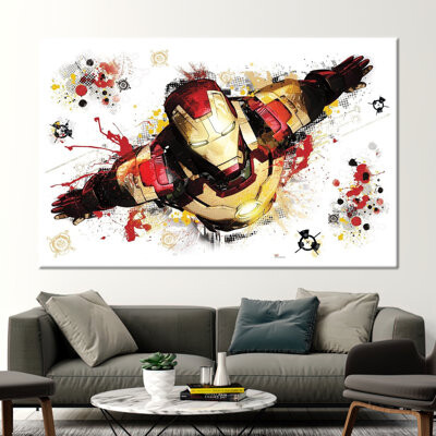 kayra export Iron Man Marvel Themed Kids Artwork - Vibrant Printed Poster for Children's Room Decor