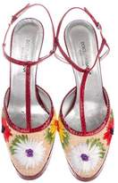 Thumbnail for your product : Dolce & Gabbana T-Strap Platform Sandals