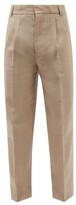 Thumbnail for your product : Fear Of God High-rise Pleated Wool Trousers - Beige
