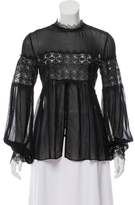 Thumbnail for your product : Nicholas Long Sleeve Embroidered Blouse