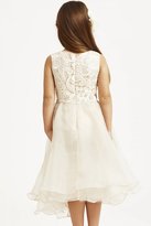 Thumbnail for your product : Little Misdress Cream Floral Lace Party Dress