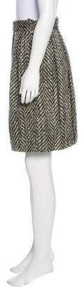 Lela Rose Knit Knee-Length Skirt