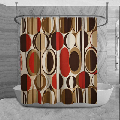 Yandy Abstract Shower Curtain