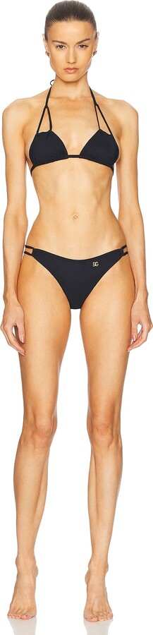 Dolce & Gabbana Jersey Bikini Set in Black