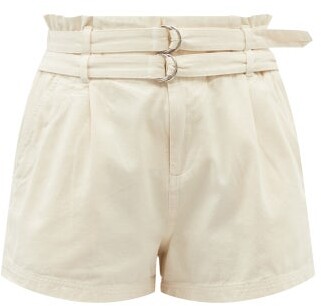 Sea Evelina High-rise Cotton-canvas Shorts - Beige