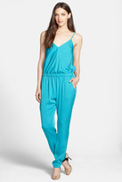 Thumbnail for your product : Milly Racerback Stretch Silk Jumpsuit