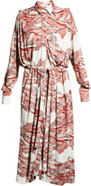Thumbnail for your product : Proenza Schouler Abstract-Print Maxi Shirtdress